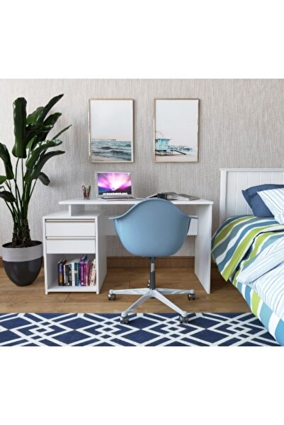 DECORMET Fesleğen Çalışma Masası Beyaz