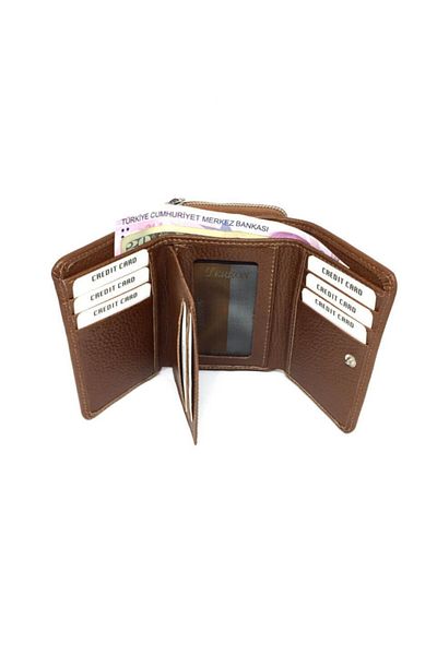DERKON Small Useful Genuine Leather Women's Wallet