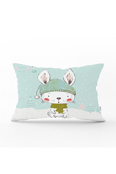 Realhomes Pink Cloudy on White Background Baby Shower Children's Room Rectang...