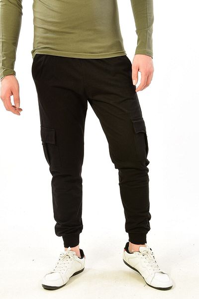 Giyim Dünyası Ανδρικό φούτερ Cargo Pocket Black - Pogi 2490