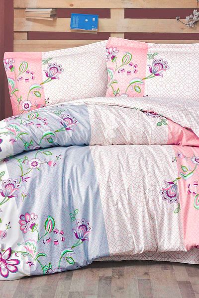 Altınbaşak Altinbasak Neon Series Double Winter Duvet Cover Set Jardin Pink
