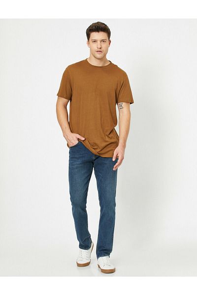 Koton Παντελόνι Jean Straight Fit Mark