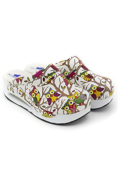 TERLİKSABO White Owl Patterned Air Max Sabo Slippers