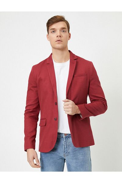 Koton Blazer - Rot - Regular Fit