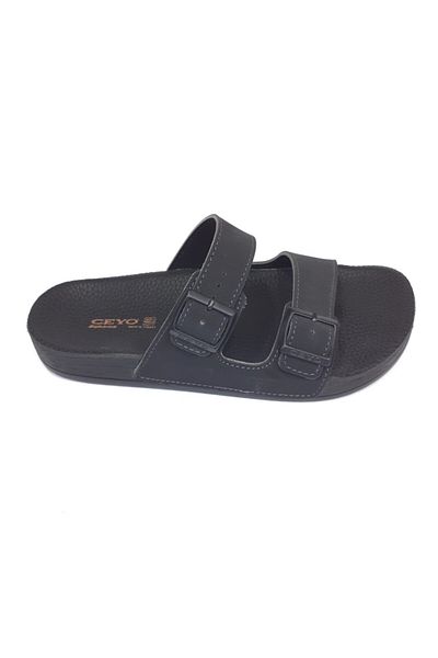 Ceyo Bahama-10 Unisex Μαύρες Ημερήσιες Ορθοπεδικές Παντόφλες