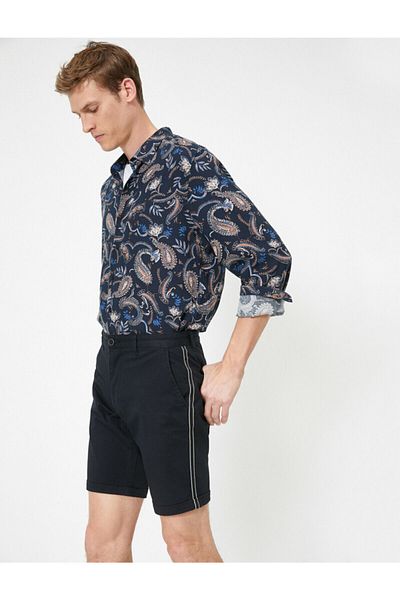 Koton Slim-Fit-Shorts für Herren mit Taschendetail