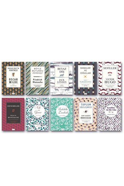 Koridor Yayıncılık Koridor Dünya Klasikleri Seçme 10 Kitap Set Sert Kapak Bez...