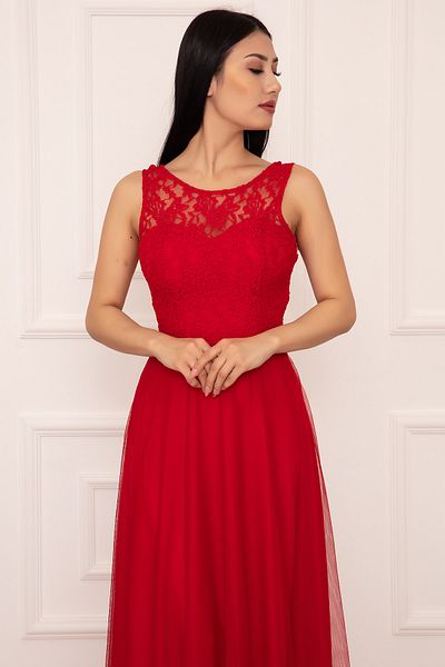 PULLIMM Metiy 3380-4 Rochie din dantela si sifon