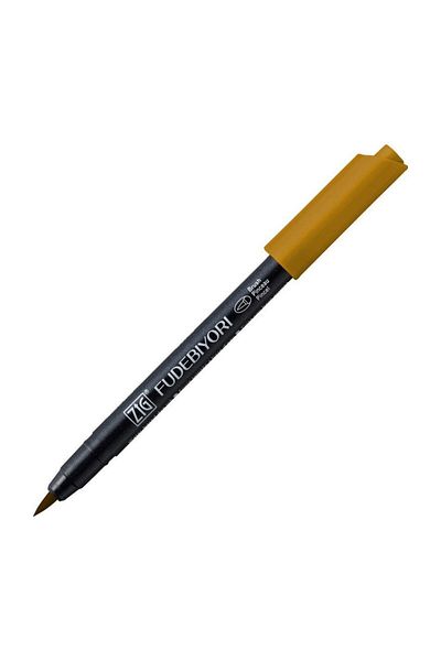 Zig Fudebiyori Brush Pen Brush Tip Pen 66 Dark Oatmeal