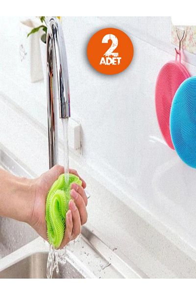 Tor Store Silicone Dishwashing Brush - Non-Spill (2 Pieces)