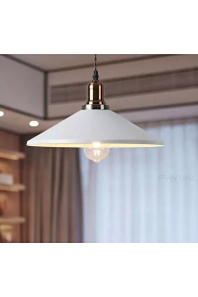 Rsylight Retro Metal Dekorarif Bakır Duylu Tekli Sarkıt Kafe Mutfak Aydınlatm...