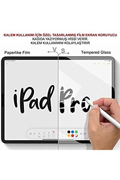 NANOSPACE Ipad Pro 12.9 (2020) Ekran Koruyucu Paper Like Pencil Destekli