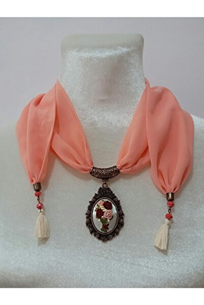 adilstore Eșarfă Brodată Manual Rococo Cusut Flr23