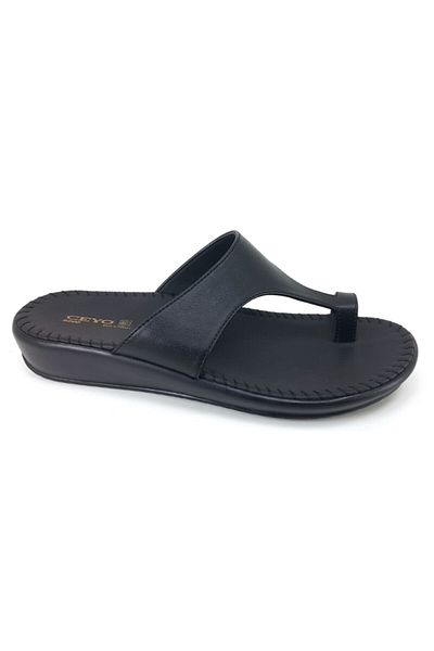 Ceyo 9200-2 Anatomical Black Women's Slippers