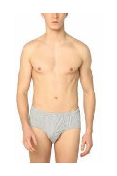 Tutku Ανδρικό εσώρουχο Seher Combed Com Slip 9 τεμαχίων γκρι