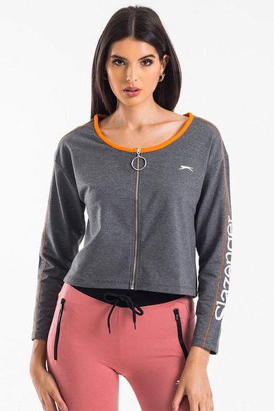 Slazenger Sport-Sweatshirt - Grau - Regular Fit