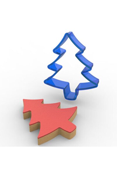 Elit parti قالب بسكويت من البولي كربونات الصنوبر 8.2 سم × 6.8 سم