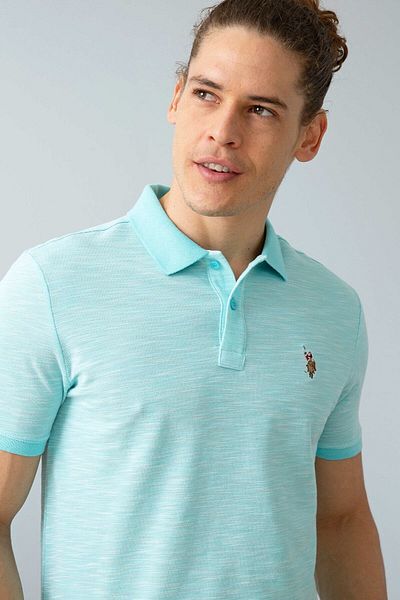U.S. Polo Assn. Ανδρικό μπλουζάκι πόλο με λαιμόκοψη G081gl011.000748634