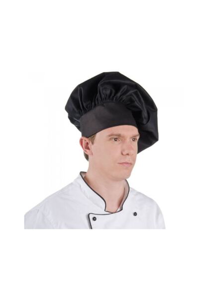 KOSTÜMCE Καπέλο Μαγειρικής Ενηλίκων Μαύρο