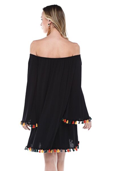 Quincey Tasseled Off-Shoulder Dress