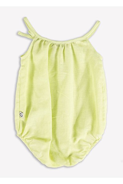 Ozmoz By Mukadder Özden Organic Baby Girl Jumpsuit with Straps and Ruffles (4 Different Color Options)