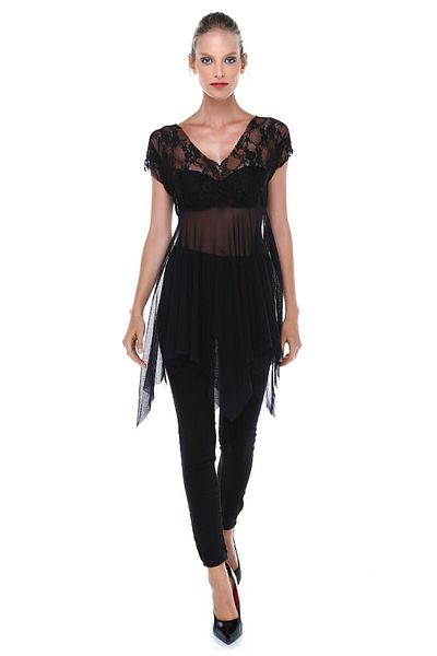 Quincey Lace-tulle Tunic