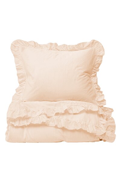 Helen George Vintage Fırfırlı Bebek Nevresim Takımı - Bej