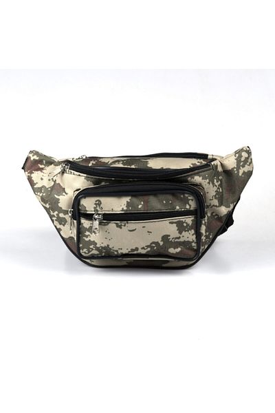 SARIOĞLU DERİ American Camouflage Color Waterproof Cloth Freebag Waist Bag