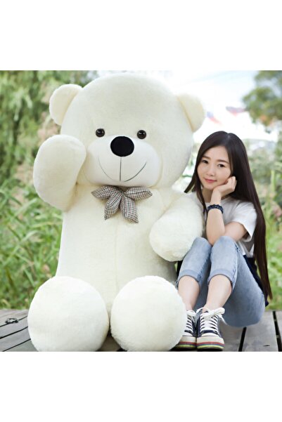 Kuki's Spielzeug Kuki Oyuncak 150cm Beyaz Peluş Ayı