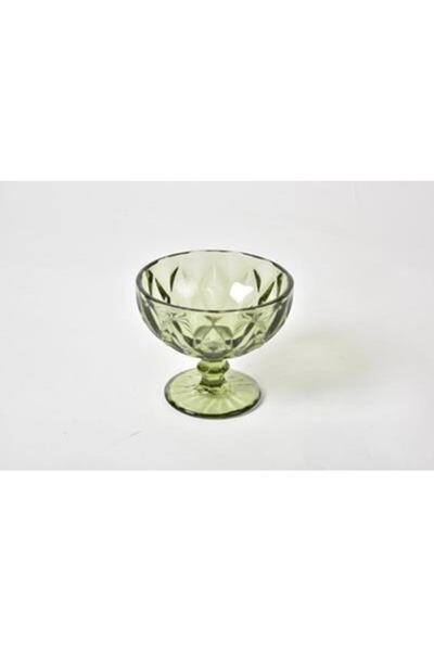 SETABIANCA Setabıanca Crystal Colors 6'lı Baklava Desen Yeşil Kase