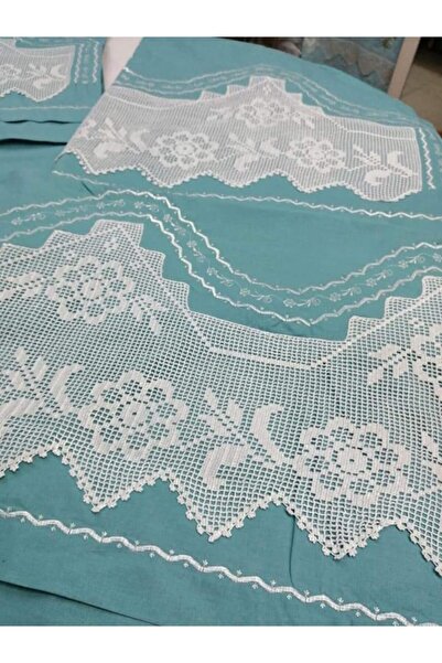 bursa çeyiz Handcrafted Lace Duvet Cover Set with Piccolo Sheet and Laces