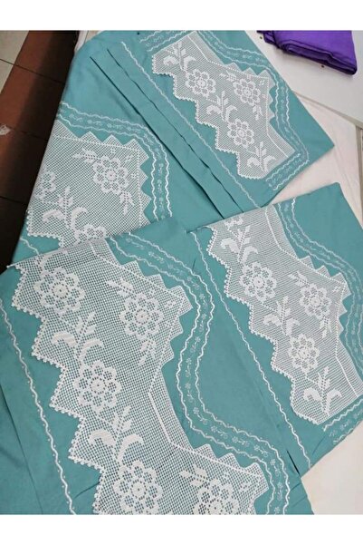 bursa çeyiz Handcrafted Lace Duvet Cover Set with Piccolo Sheet and Laces