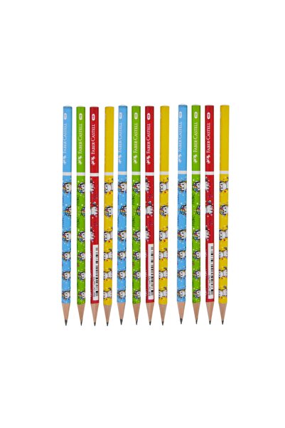 Faber Castell قلم رصاص منقوش من فابر يونيكورن 12 قطعة Hb