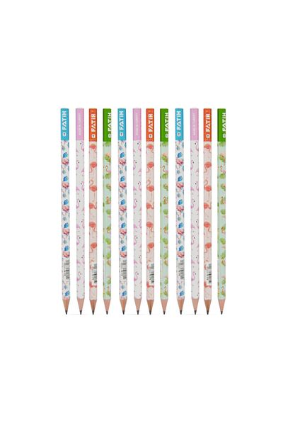 Fatih Flamingo Patterned Pencil 12 Pieces