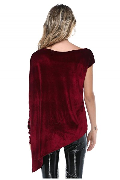 Quincey Velvet Asymmetrical Tunic