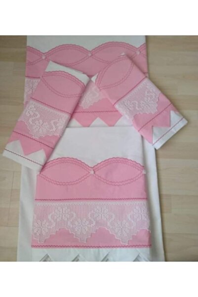 bursa çeyiz El Işi Dantel Nevresim Takımı Pikolu Çarşafı Dantelli