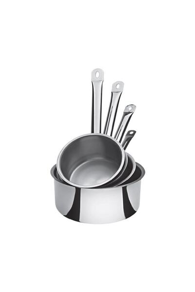 ÖZBİR Paslanmaz Çelik Kaçerola Sosluk Sütlük 18x8 Cm 1,8 Lt