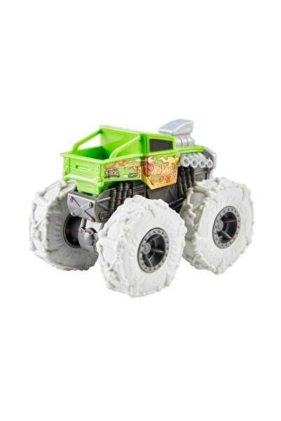 HOT WHEELS Monster Trucks Çek Bırak Arabalar Gvk37 - Bone Shaker Yeşil