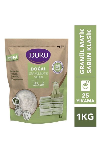 Duru 1 Kg 25 Wash Natural Granulated Matic Soap - Classic