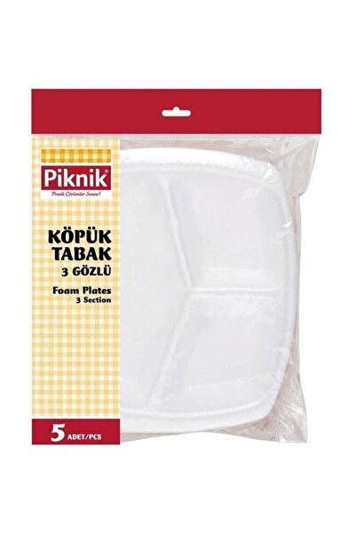 Genel Markalar Kullan-at Köpük Tabak 3 Göz 5'li 1524-p