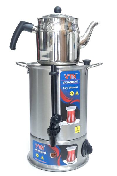 VTN Vatan 40 Bardak Üstten Demlikli Çay Makinesi 5 lt
