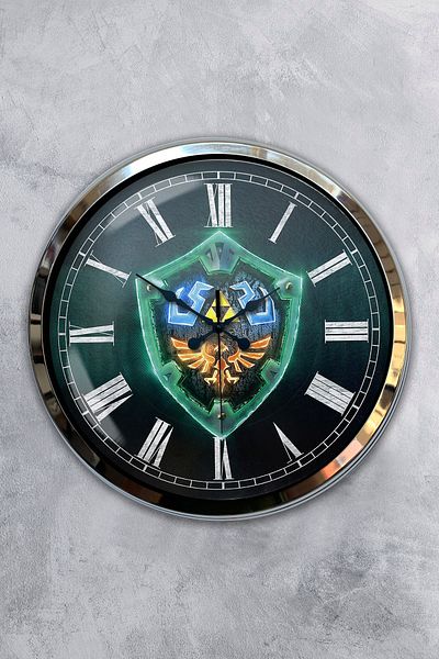 Kasva Concept Gift 40 cm Chrome Metal Cool Wall Clock