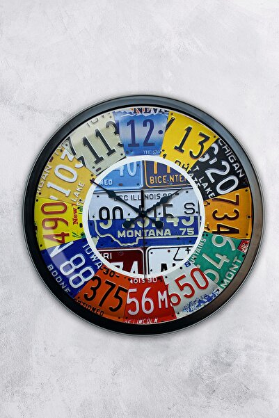 AİB STORE Δώρο 40 εκ. Μαύρο Μεταλλικό Ρολόι Τοίχου Mexicano