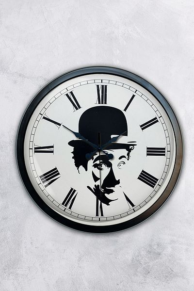 Kasva Concept Gift 40 cm Black Metal Charli Coupling Wall Clock