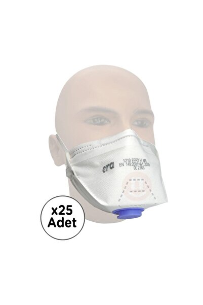 ERA Maske Era Toz Maskesi 1210 Ventilli Katlanır Ffp2 V Nr 25 Li Paket