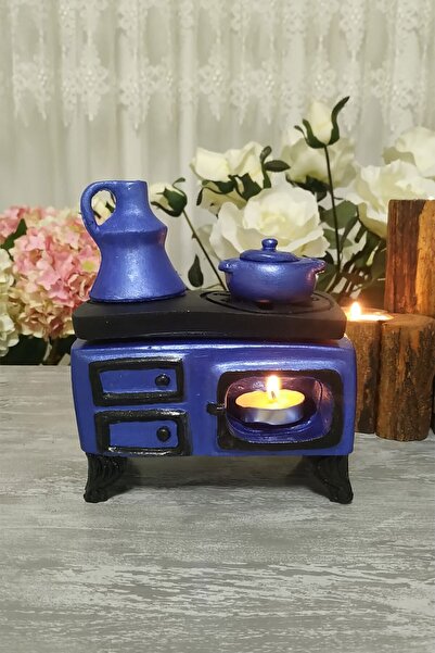 ladyartem -seramik Mumluk Ve Kuzine Buhurdanlık Dekoratif Hediyelik Eşya Saks...