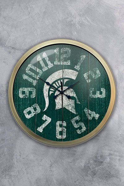 Kasva Concept Gift 40 cm Antique Metal Byzantine Wall Clock