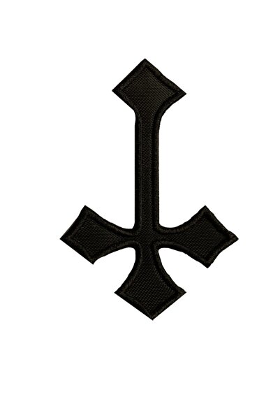 StüdyoÜmitTişört Ters Haç Amblem Anti Cross Logo Patch Peç Arma Ve Kot Yamala...