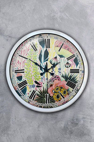 Kasva Concept Gift 40 cm White Metal Modernism Wall Clock