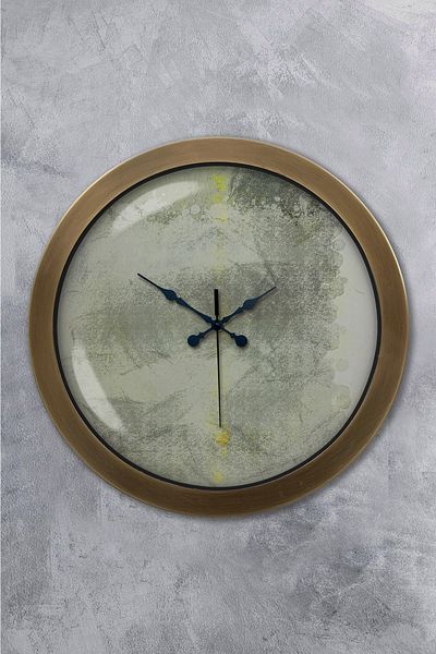 Kasva Concept 36 cm Tumbled Metal Artistic Wall Clock